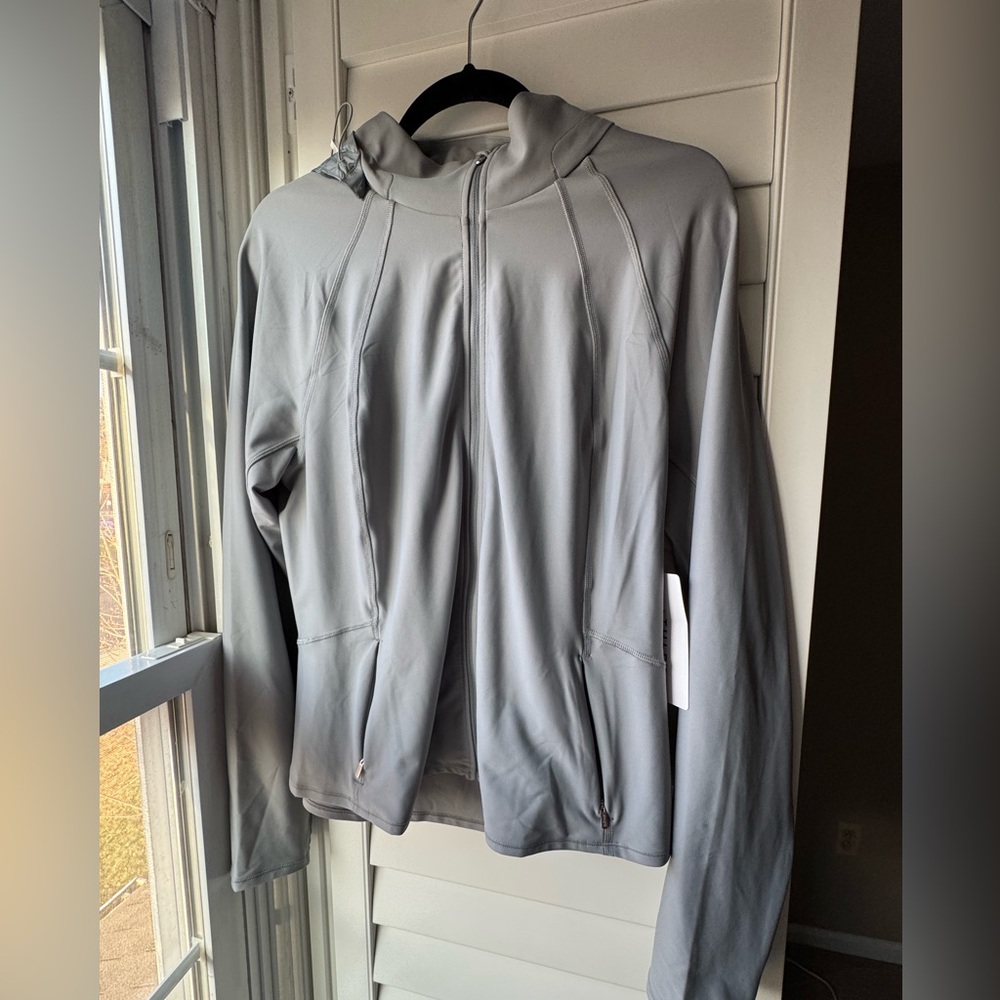 Athleta Silver Interval Jacket Running Cloud Gray… - image 8